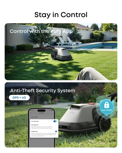 Wire-Free Robot Lawn Mower with Vision Navigation for Gardens up to 800 m² – 3D Obstacle Avoidance
