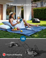 Wire-Free Robot Lawn Mower with Vision Navigation for Gardens up to 800 m² – 3D Obstacle Avoidance