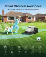 Wire-Free Robot Lawn Mower with Vision Navigation for Gardens up to 800 m² – 3D Obstacle Avoidance