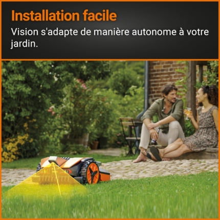 WORX Landroid Vision WR202E Robot Lawn Mower – up to 250 m², 20V PowerShare, Rain Sensor