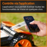 WORX Landroid Vision WR202E Robot Lawn Mower – up to 250 m², 20V PowerShare, Rain Sensor